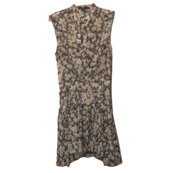 ALL SAINTS Victoria Magnolita Women's Floral Pink & Black Dress Size 0 - Picture 5 of 15